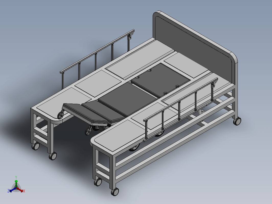 多功能轮椅床三维SW2016带参
