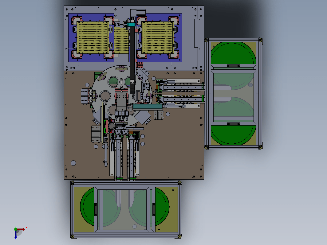 按钮开关弹性杆组装机3D模型+工程图+BOM表