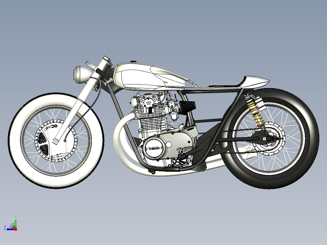 雅马哈Yamaha xs650摩托车