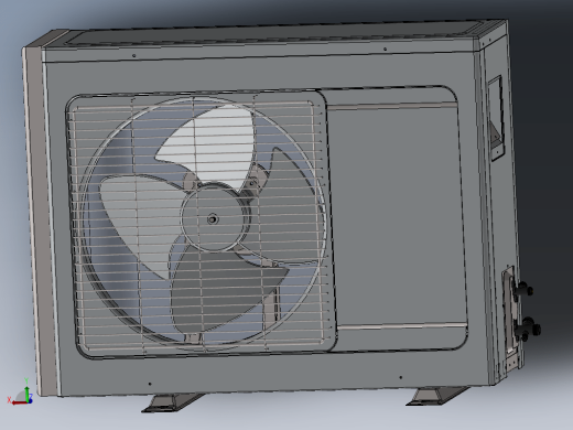 空调外机模型3D图Outdoor Air Conditioning