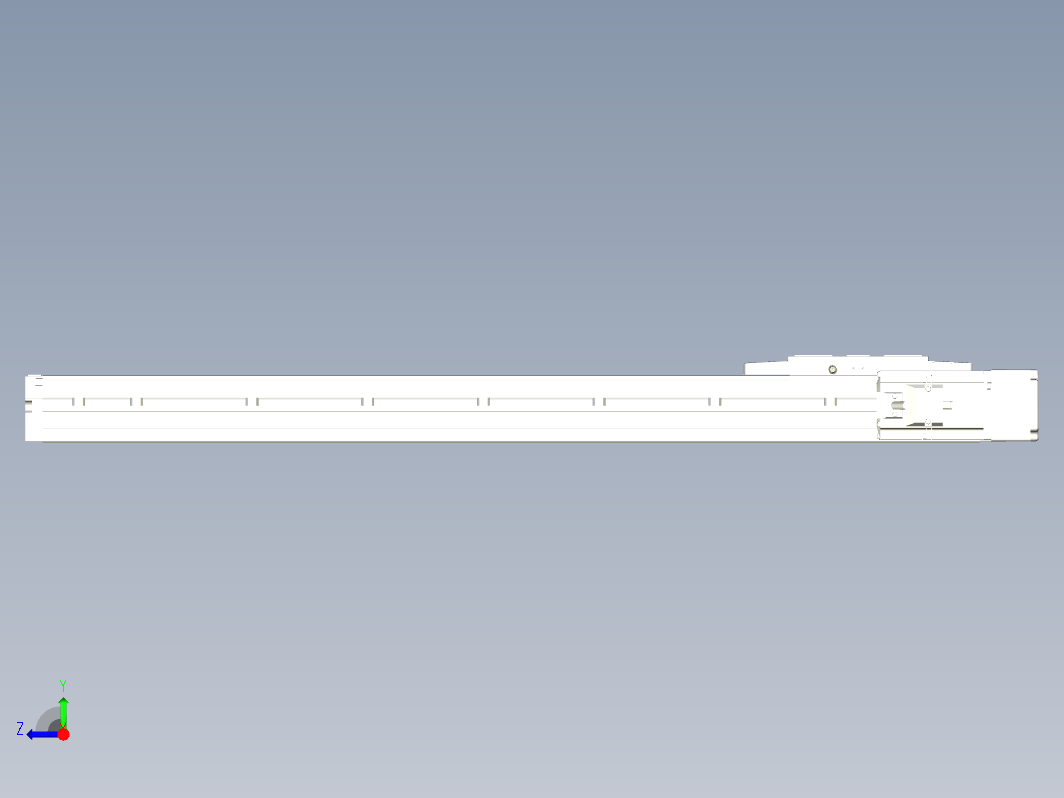 轨道内嵌式螺杆滑台KGH12-600-BR-400W-C4