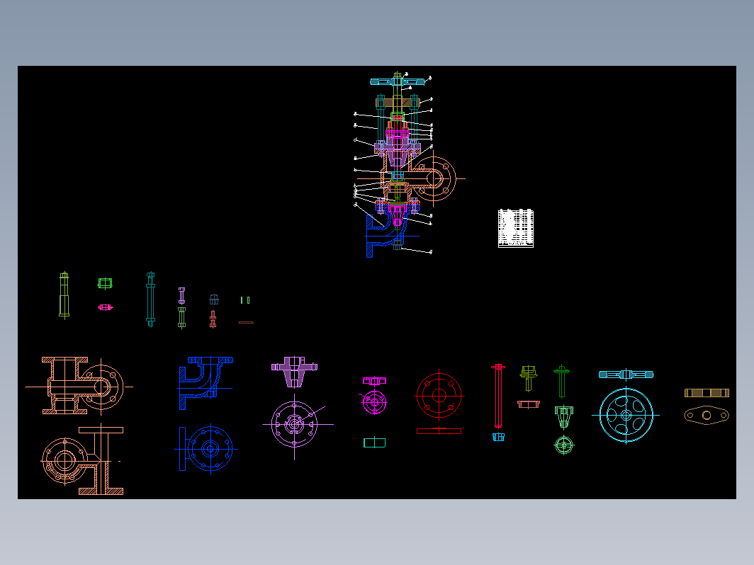 进料止回阀Auocd二维造型