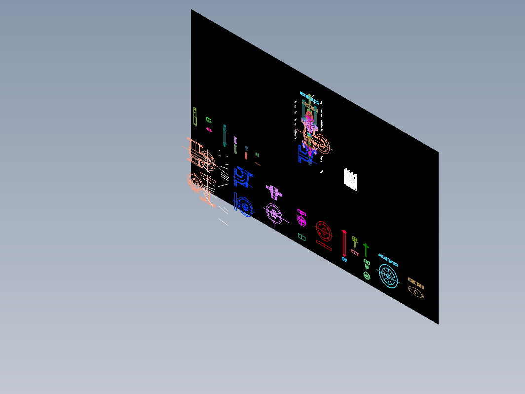 进料止回阀Auocd二维造型