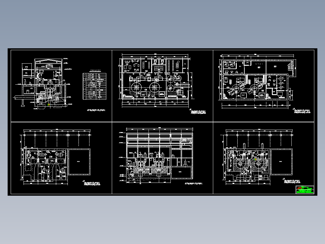电站厂房标准图