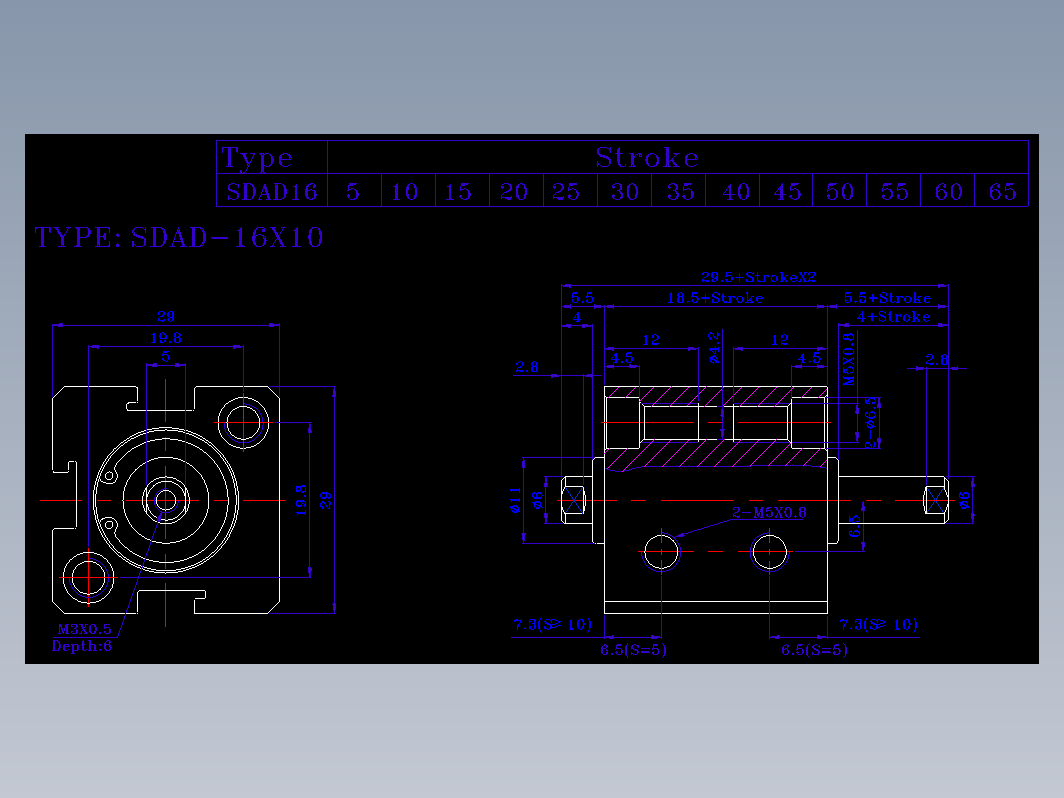 SDA气缸 83-SDAD-16-BZN