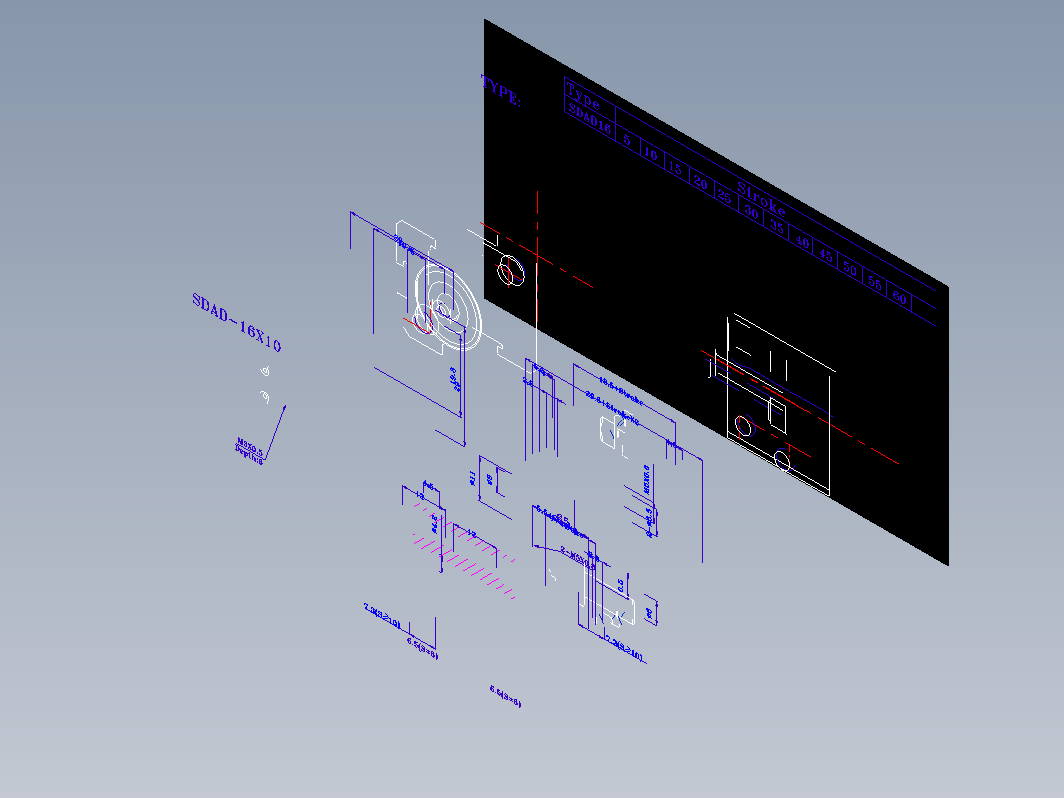 SDA气缸 83-SDAD-16-BZN