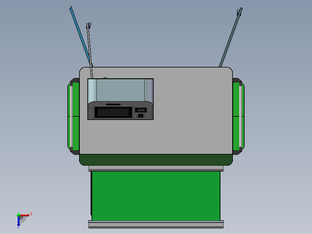 RFID工具车三维SW2021带参