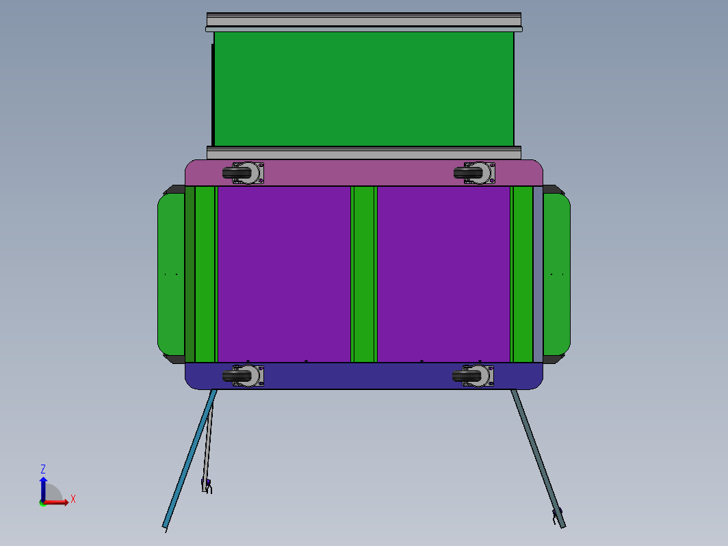 RFID工具车三维SW2021带参