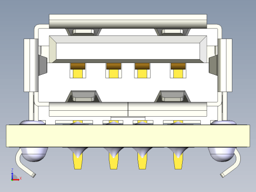 USB 2.0 A 母头转 DIP 2,54mm PCB 适配器板缩略图