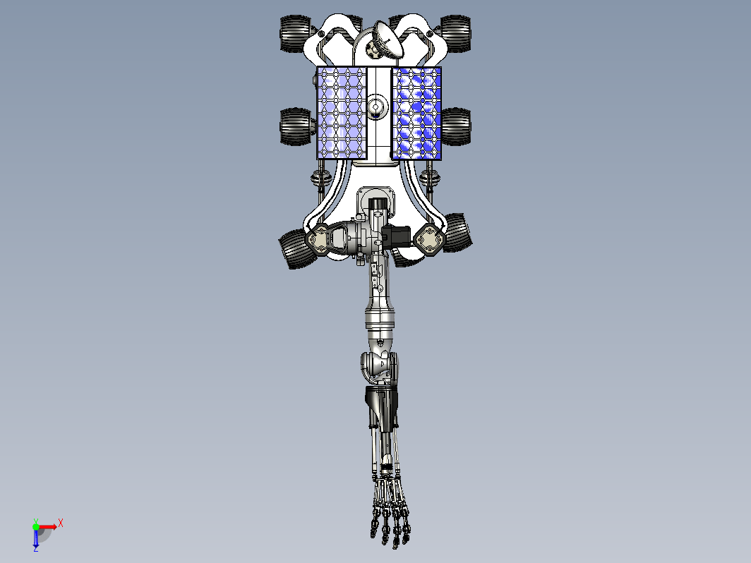 带机械手12轮月球车