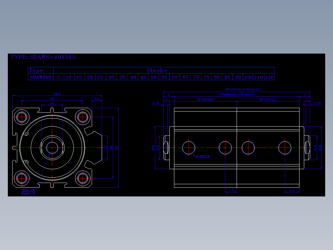 SDA气缸 83-SDAW-40-SN