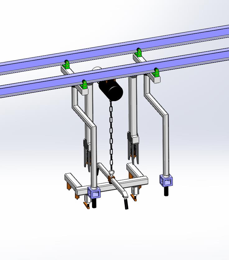 双轨道平衡吊垂直方向电葫芦驱动