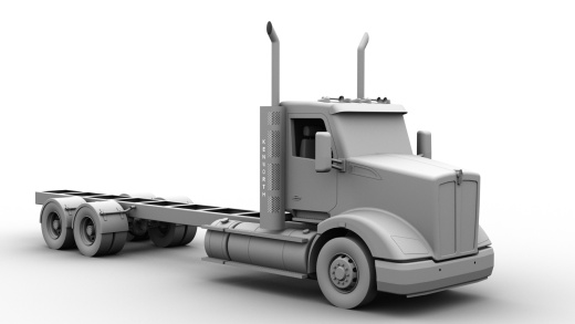 Kenworth T610 Day Cab大卡车头缩略图