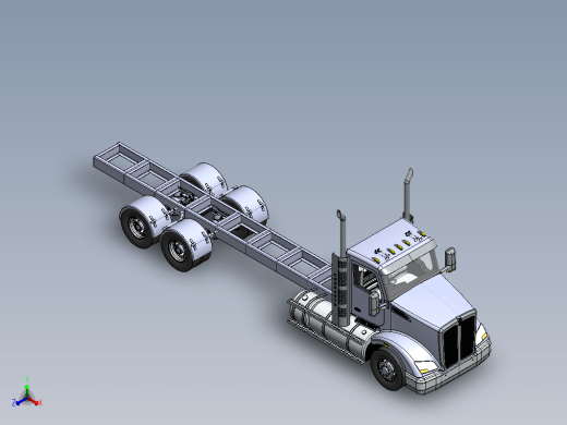 Kenworth T610 Day Cab大卡车头缩略图