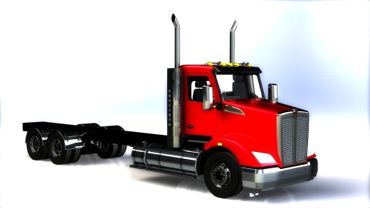 Kenworth T610 Day Cab大卡车头缩略图