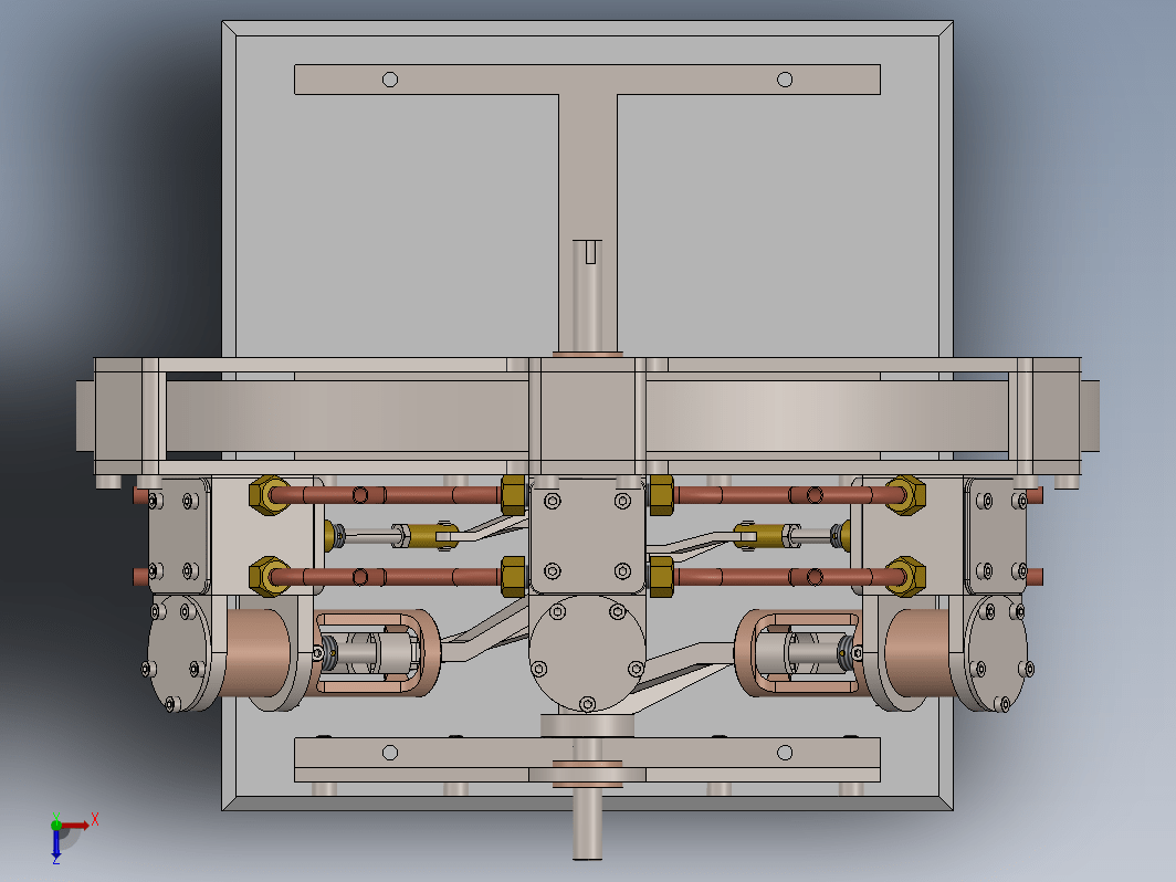 六缸径向蒸汽机 Six Cylinder Radial