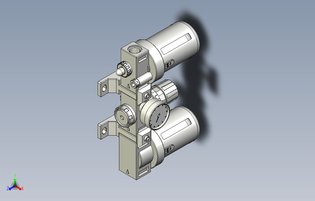 气源处理元件三点式组合3D-CC-400-H系列