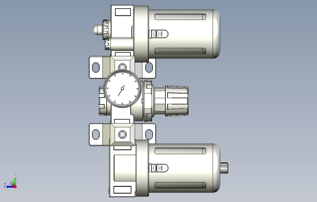 气源处理元件三点式组合3D-CC-400-H系列