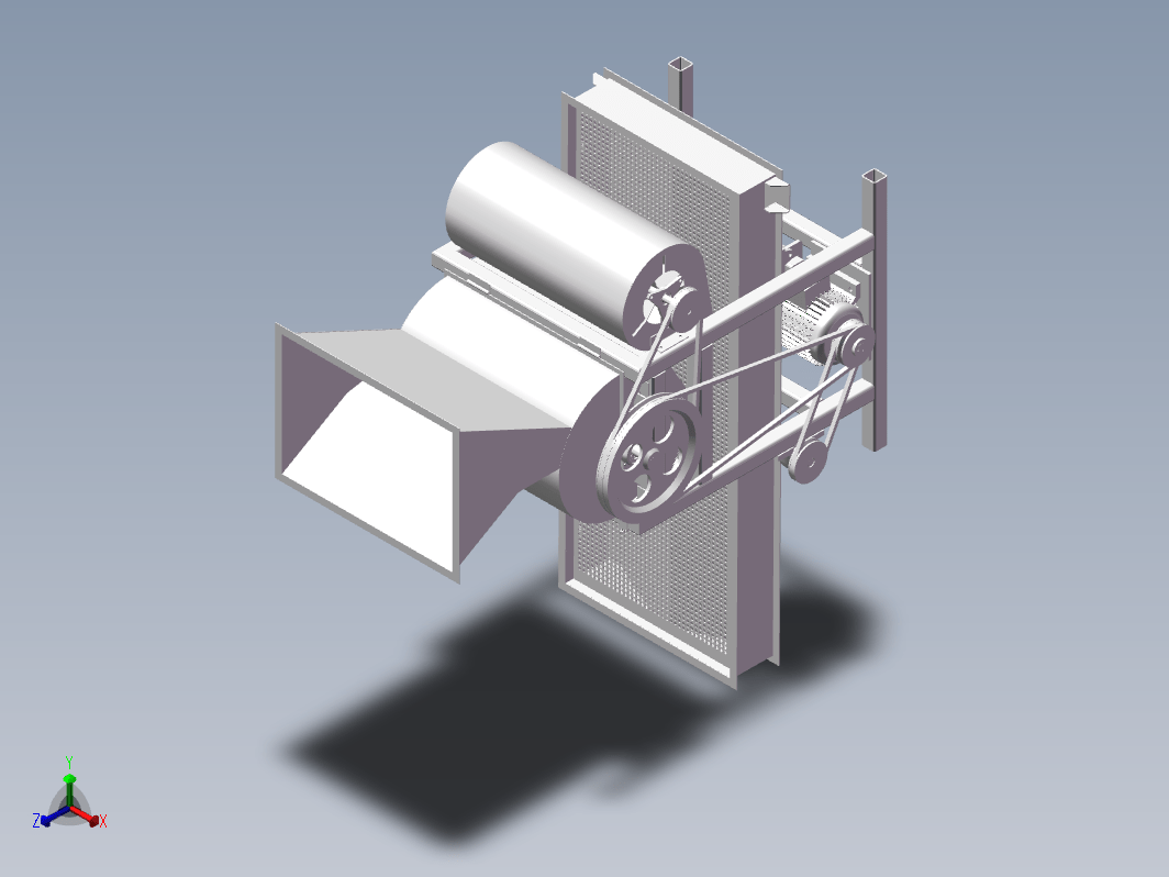 挤压式板栗脱壳机的设计三维SW2015无参+CAD+说明书