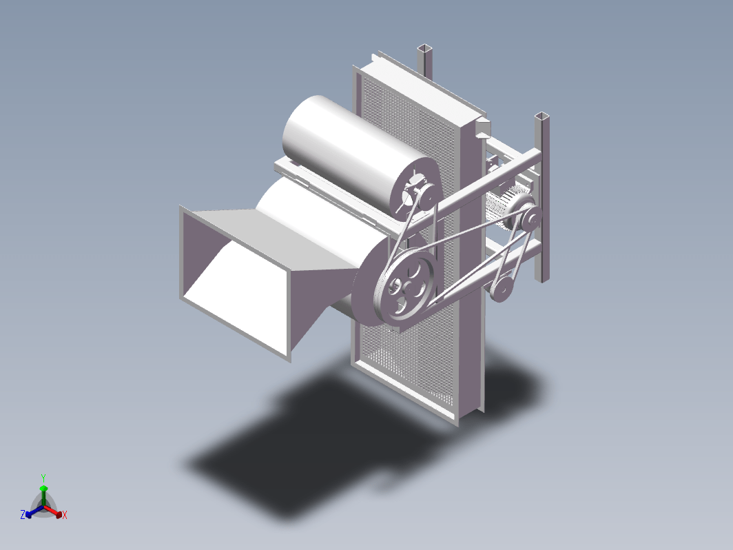 挤压式板栗脱壳机的设计三维SW2015无参+CAD+说明书