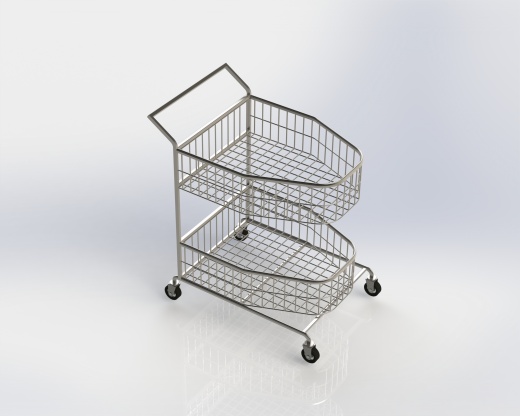 Trolley双层超市手推车
