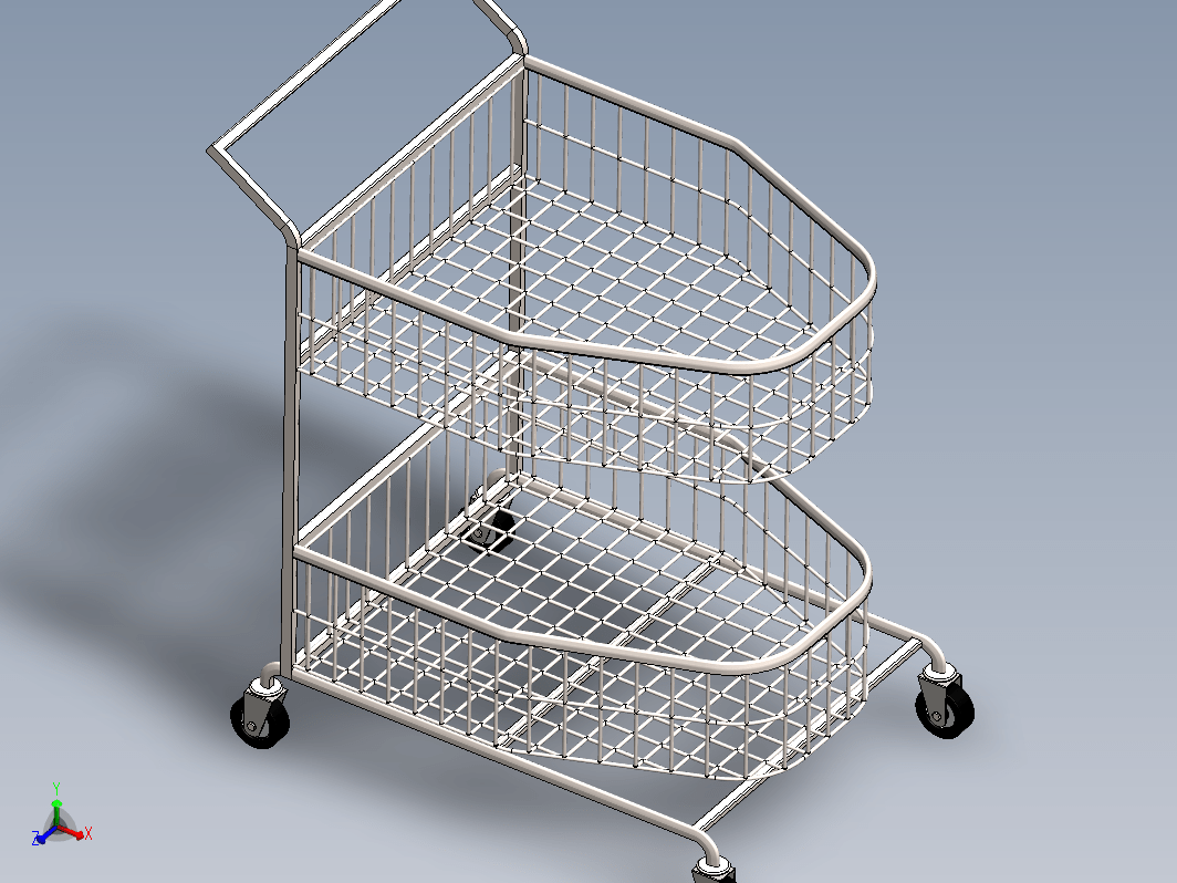 Trolley双层超市手推车