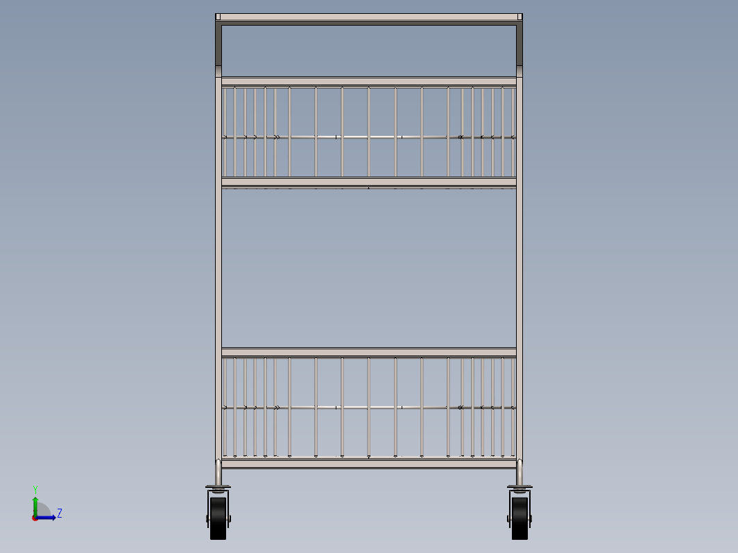 Trolley双层超市手推车