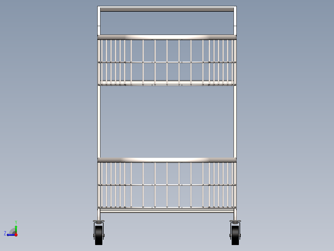 Trolley双层超市手推车