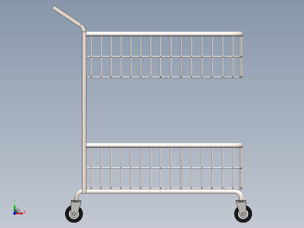 Trolley双层超市手推车