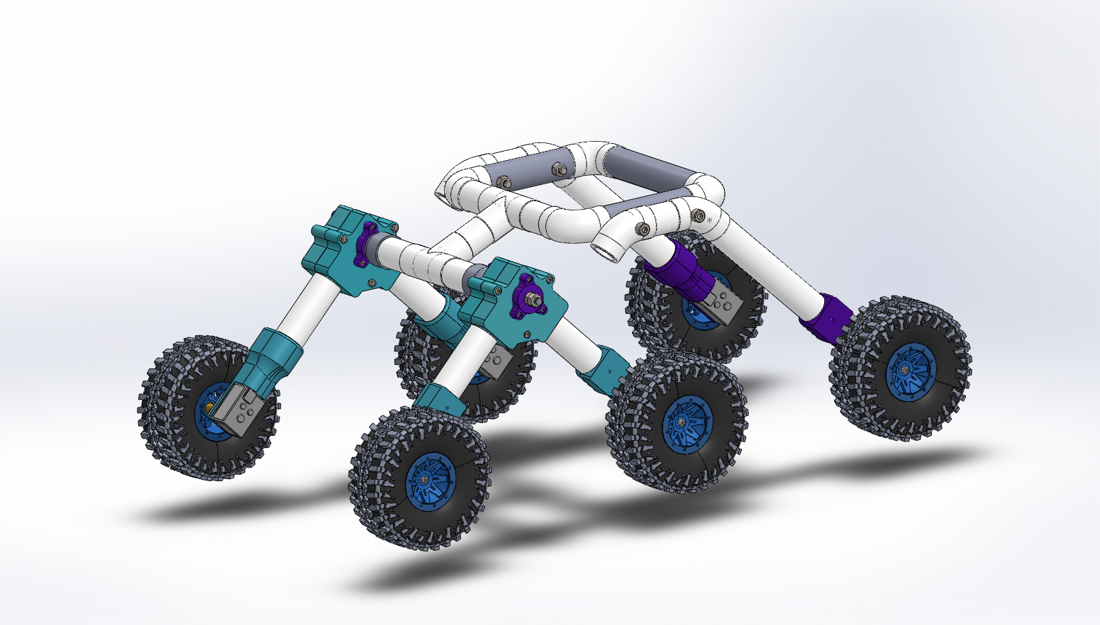 Unmanned ground vehicle六轮小车结构