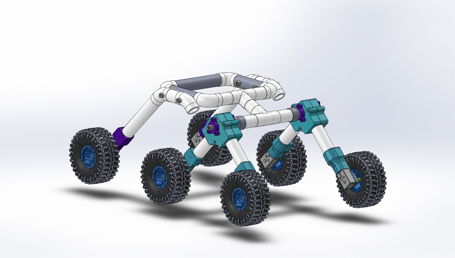 Unmanned ground vehicle六轮小车结构