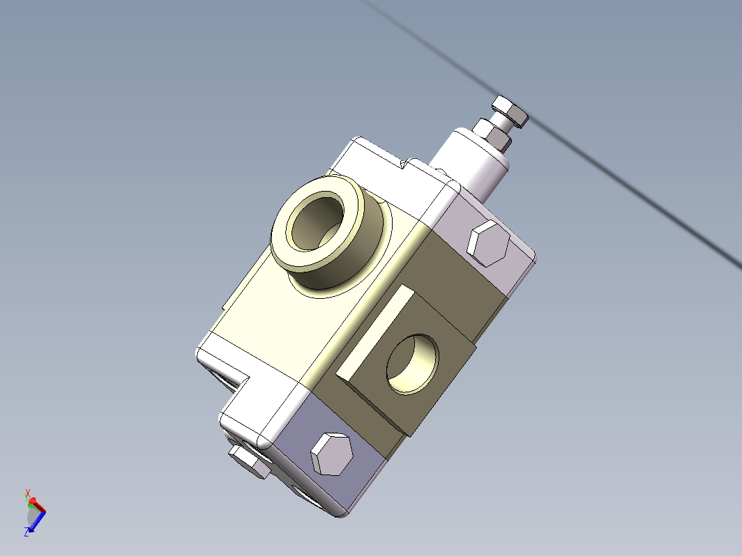 顺序阀的设计三维SW2012带参+CAD+说明书