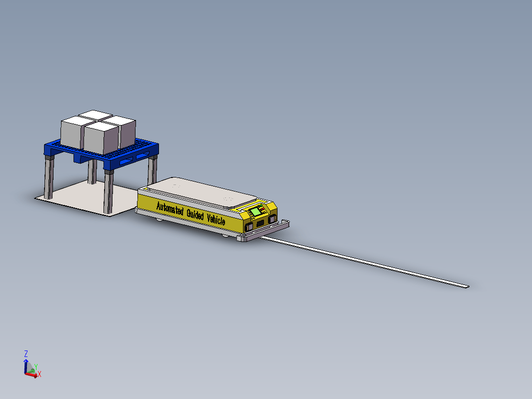 AGV叉车式智能运载机器2