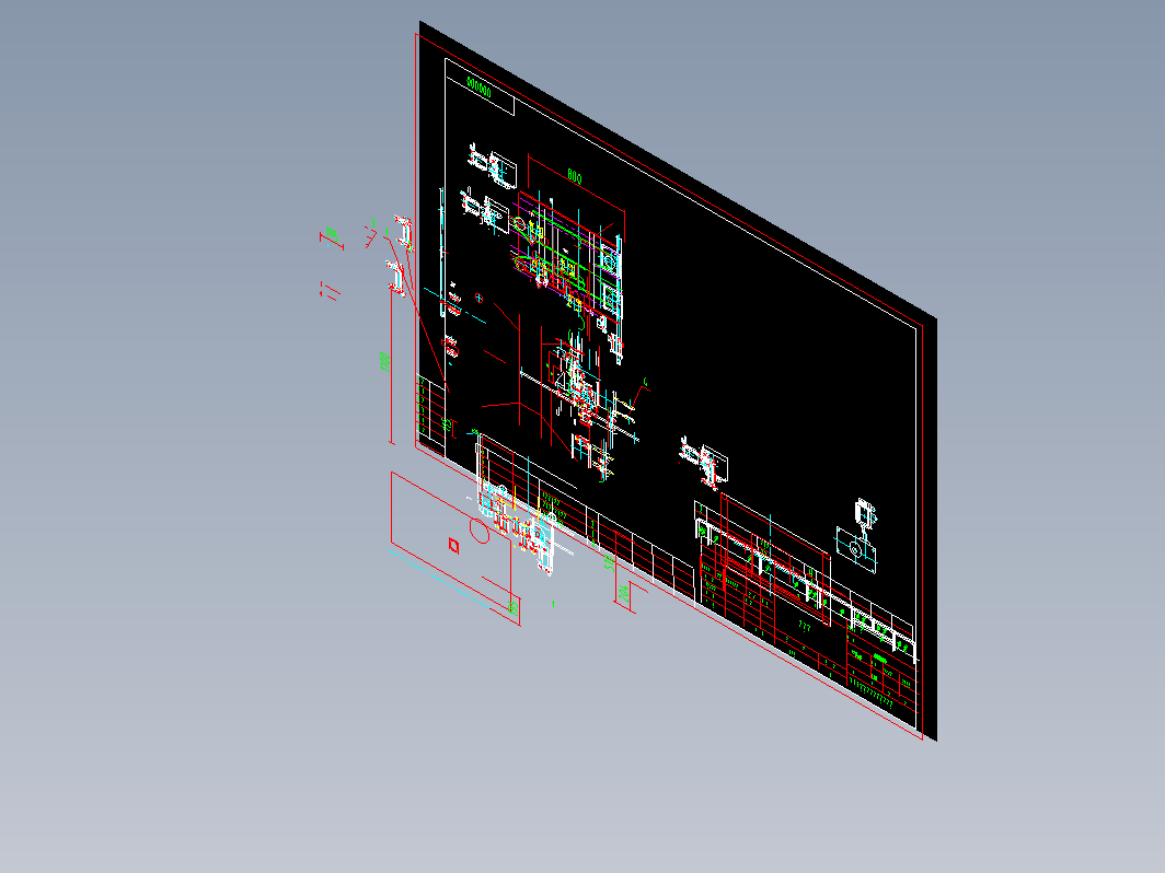 牵引机CAD图纸