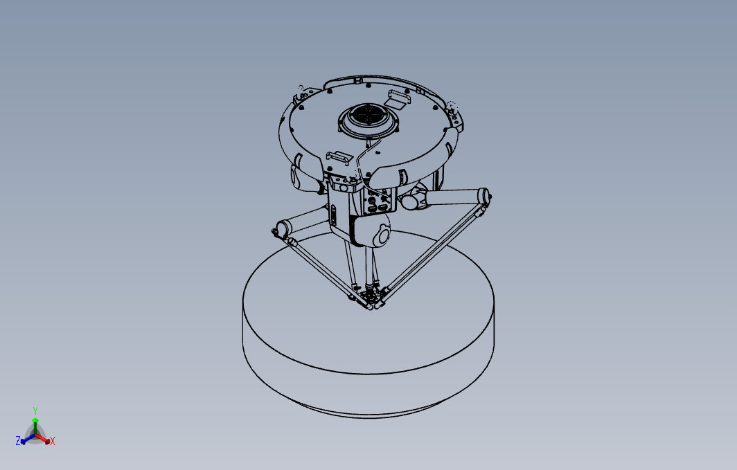 B04-Delta蜘蛛手机械人3D模型