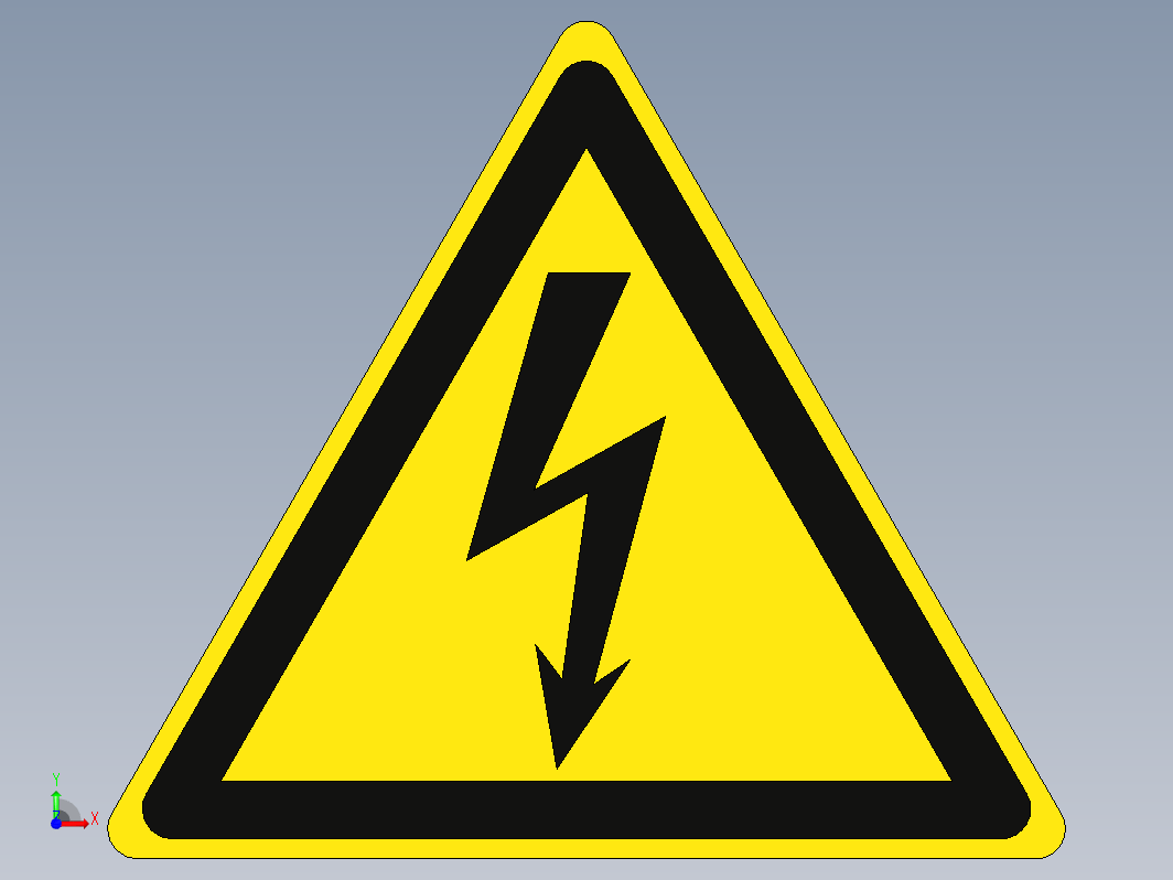 危险高压，电击危险，标志 100，ISO 7010