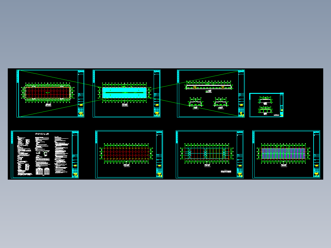 某涂料公司钢结构工程CAD