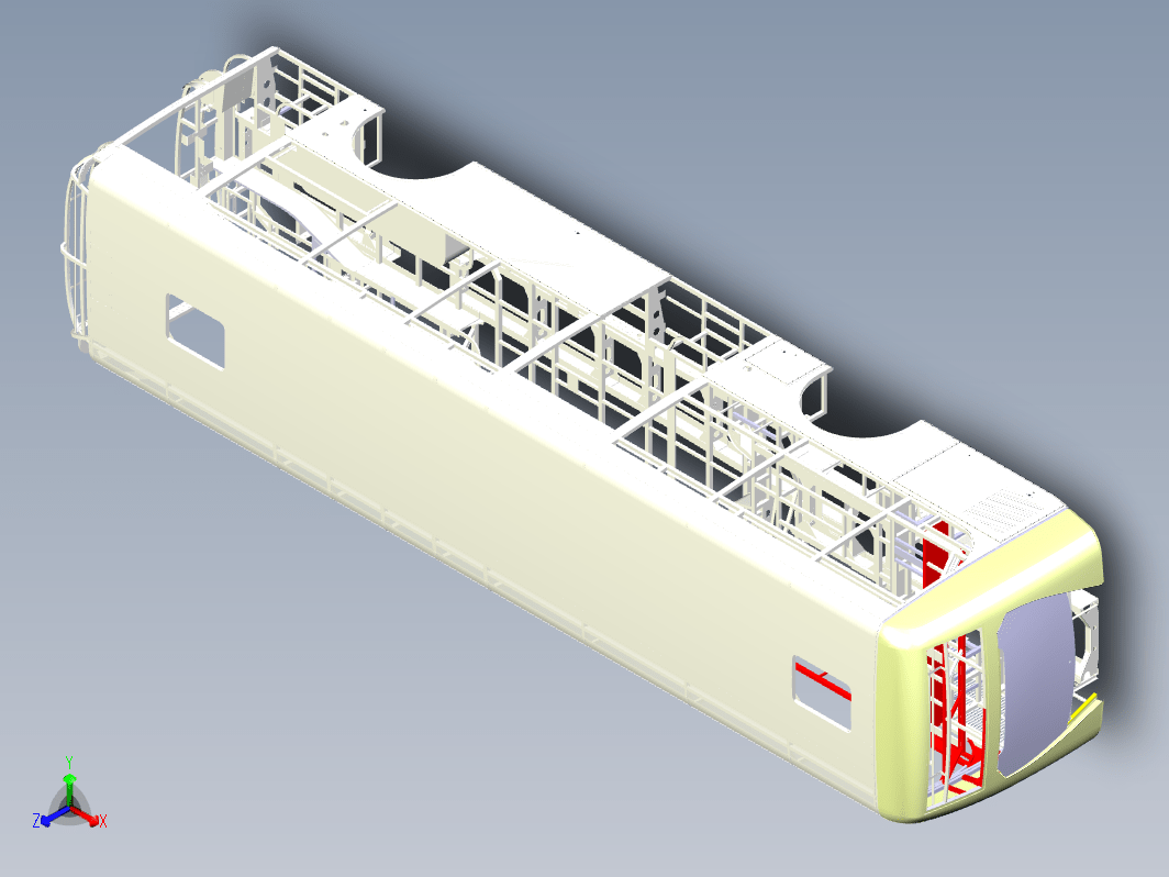 客车车架CATIA