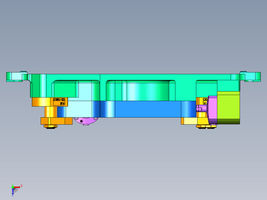 箱盖镗孔立加液压夹具