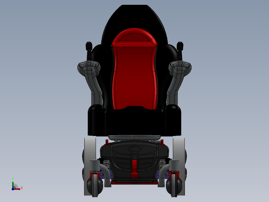轮椅三维设计