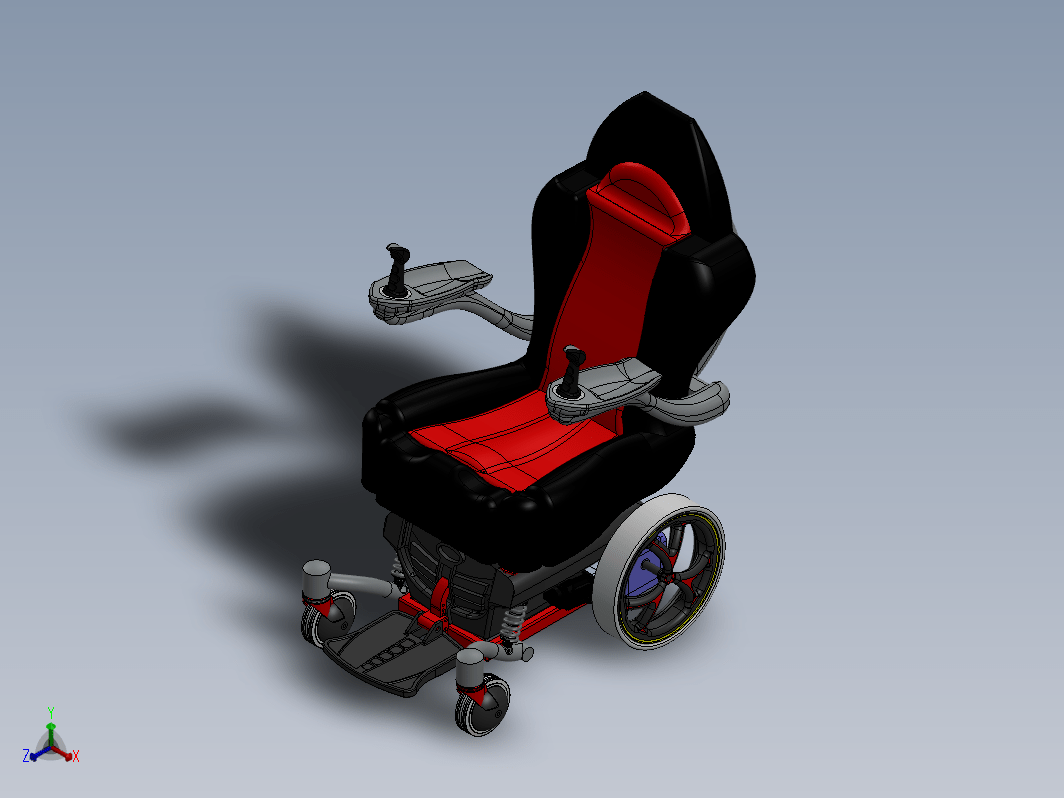 轮椅三维设计