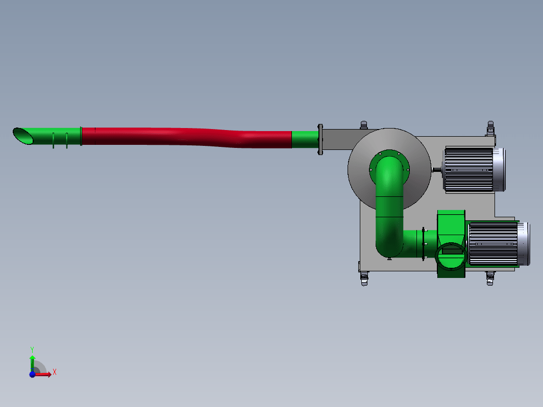 气力吸粮机三维SW2014带参+CAD+说明书