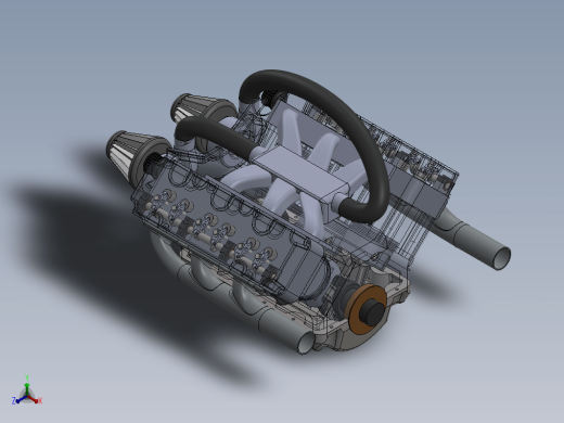 双涡轮增压V6发动机 Twin Turbo V6 Engine