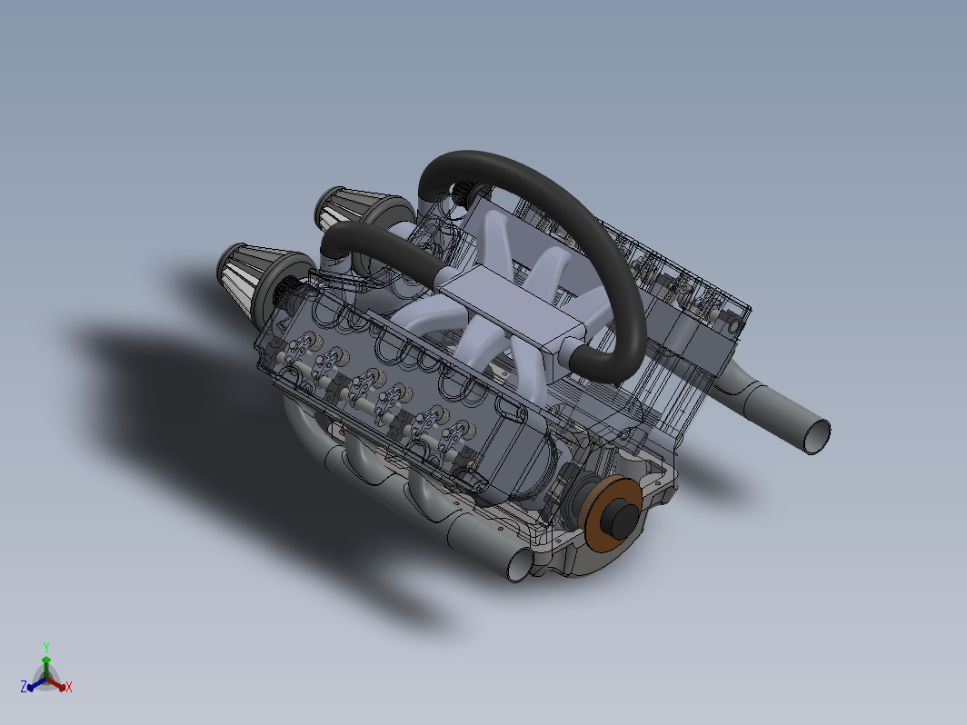 双涡轮增压V6发动机 Twin Turbo V6 Engine