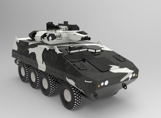 8x8装甲车模型缩略图