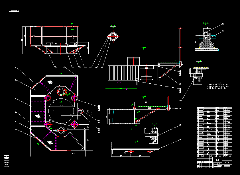 QTZ125(6513)塔式起重机图纸CAD