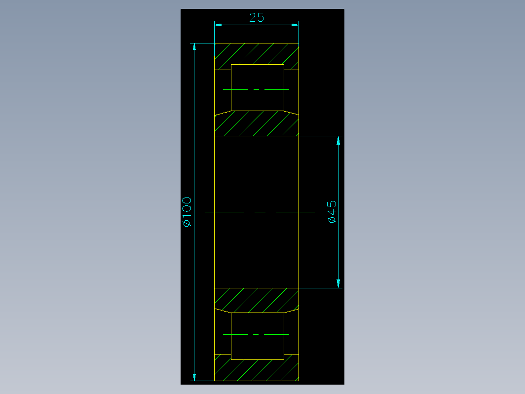 圆柱滚子轴承（GB283-87）NU309