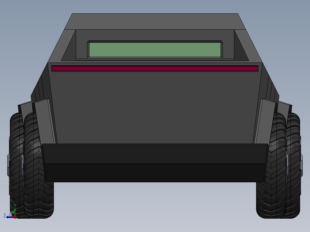 在Soliworks中设计的Cybertruck
