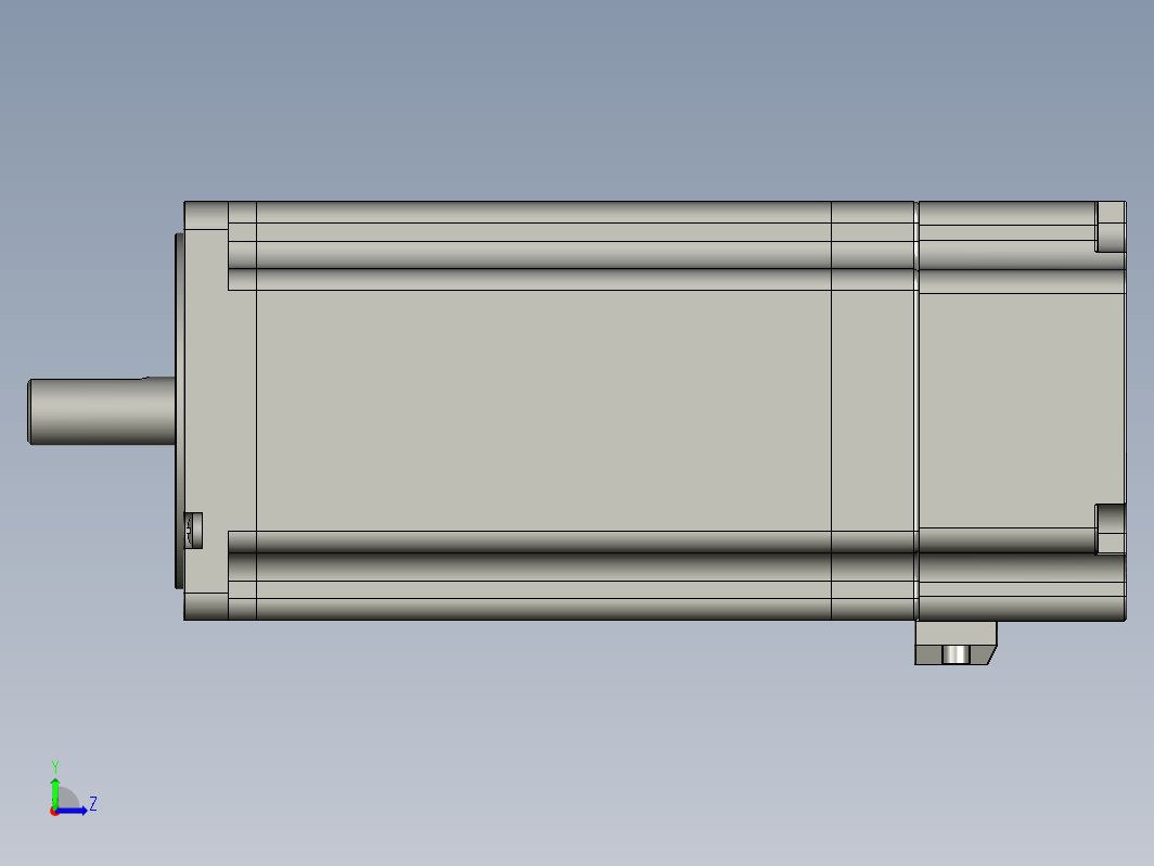 YK86HB156-4432K-01SC  86mm两相步进刹车电机（3D）