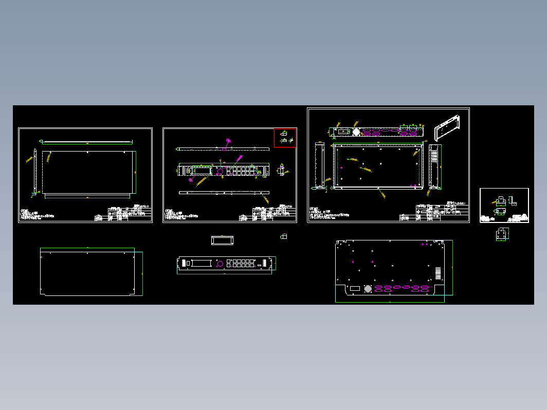 1U标准钣金机箱 CAD图纸